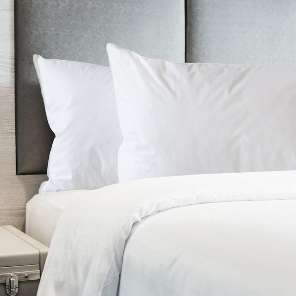 Royal Comfort 1800Gsm Duck Feather Down Topper And 1000Gsm 2 Pillows Set Single White Mattress Toppers & Protectors