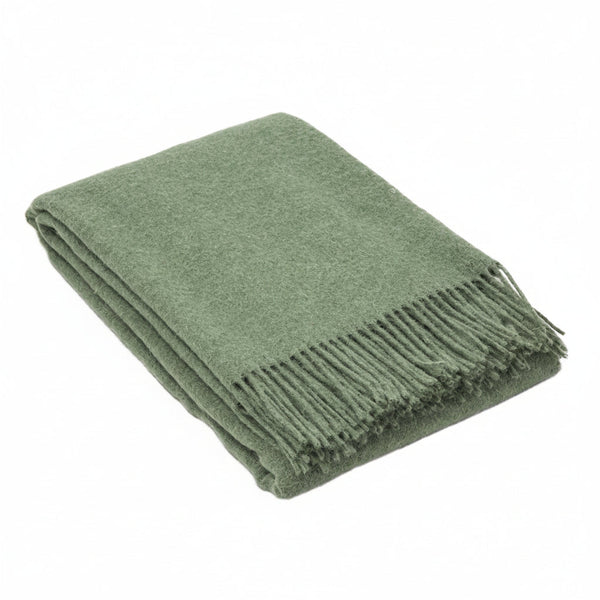 Brighton Throw 100% Nz Wool Sage Throws & Afghans