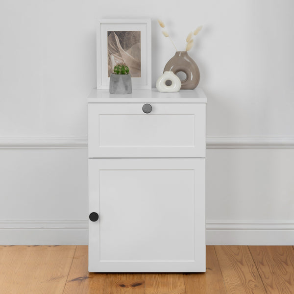 Porto Bedside Table White Hamptons Round Black Bedside Tables