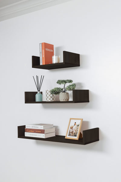 Oslo Three Piece Shelf Kit (Nordic Ash) Wall Shelves