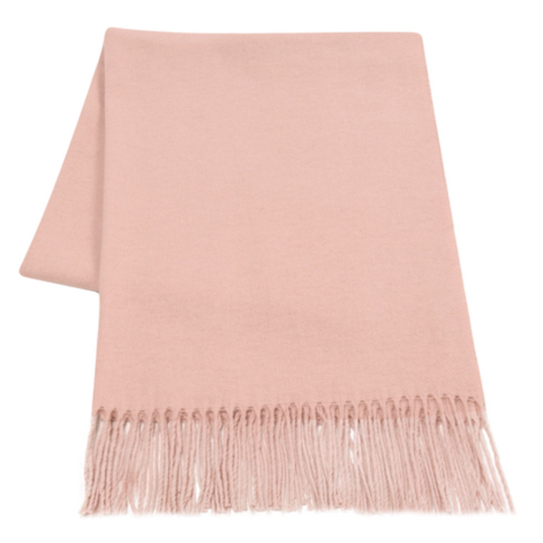 Paddington Scarf Fine Merino Wool Blend Blush Scarves & Wraps