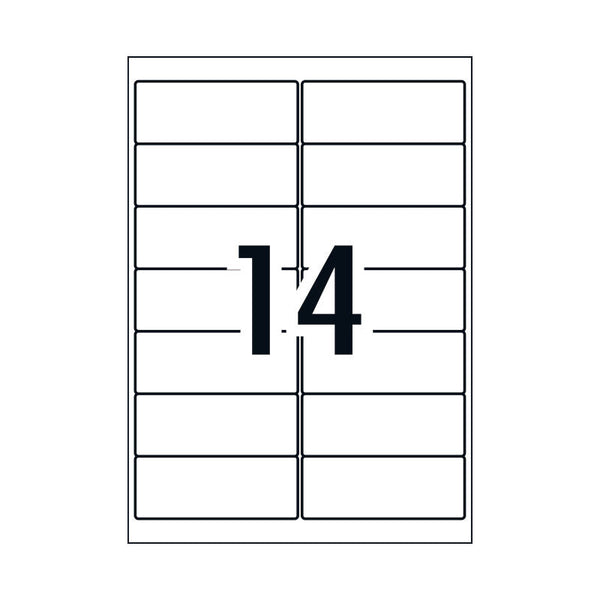 Avery Laser Label Qp L7163 14Up Pack Of 100 Address & Shipping Labels