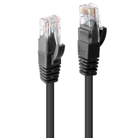 Lindy 1M Cat6 Utp Cable Black Ethernet Cables (Rj 45/8P8c)