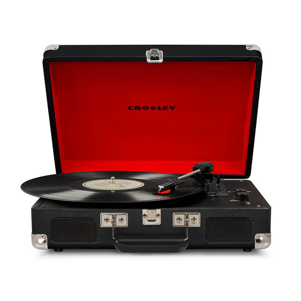 Crosley Cruiser Black Bluetooth Turntable & Record Storage Crate Turntables