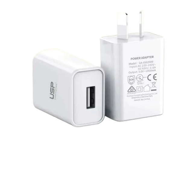 Usp 10W Usb A Wall Charger Adapter (6972475750435) Intelligent Chip Fast And Safe Chargers & Cradles