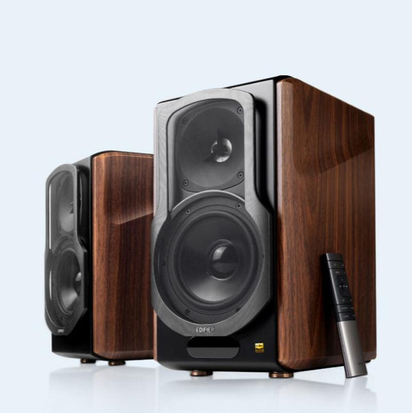 S2000mkiii 2.0 Lifestyle Active Bookshelf Bluetooth Studio Speakers Bt/Aux/Optical/Coaxial 124W Rms Mdf Wood Panel Home Speakers & Subwoofers