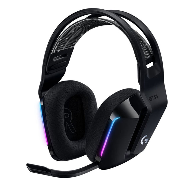 Logitech G733 Lightspeed Wireless Rgb Gaming Headset Black Usb Frequency Response: 20 Hz Khz Detchable Cardioid Unidirectional Microphone Headsets