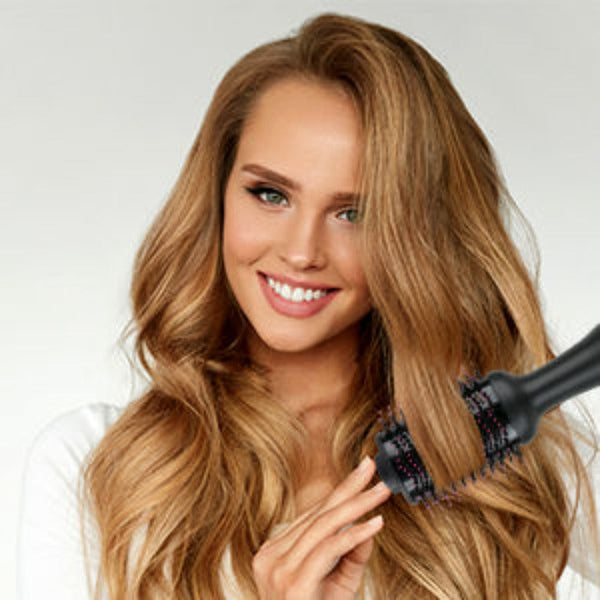Hot Air One Step Hair Dryer Negative Ion Anti Frizz Blowout For Dryingstraightening Curling And Volumizer (Au Plug) Hair Dryers