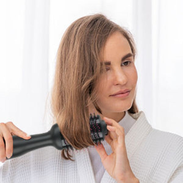 Hot Air One Step Hair Dryer Negative Ion Anti Frizz Blowout For Dryingstraightening Curling And Volumizer (Au Plug) Hair Dryers