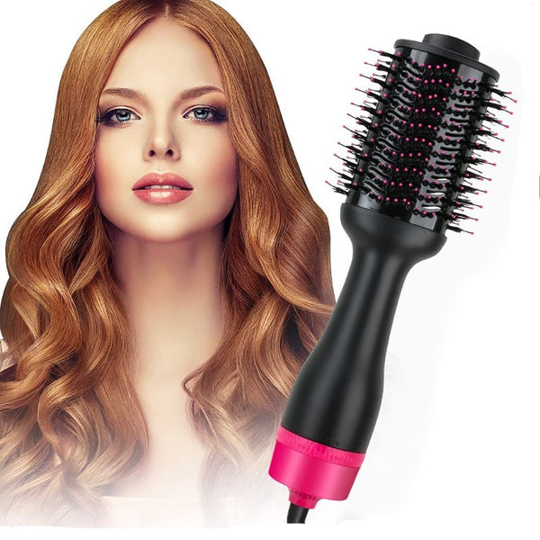 Hot Air One Step Hair Dryer Negative Ion Anti Frizz Blowout For Dryingstraightening Curling And Volumizer (Au Plug) Hair Dryers