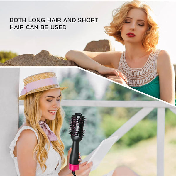 Hot Air One Step Hair Dryer Negative Ion Anti Frizz Blowout For Dryingstraightening Curling And Volumizer (Au Plug) Hair Dryers