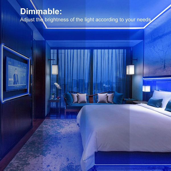 12M Led Strip Lights Rope For Bedroom And Home (5050 App With Remote Control) Smart Light Strips