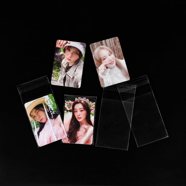 Vikus Photocard Sleeves 200 Microns Sealable For Kpop 100 Packs Albums & Refills