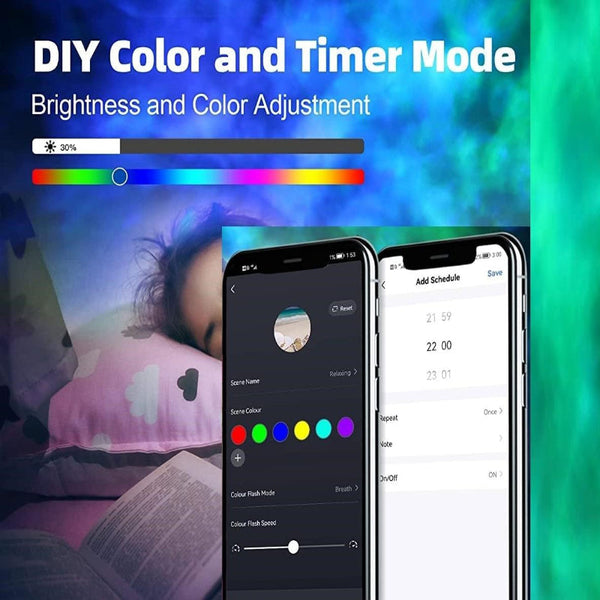 Star Projector Galaxy Light Bedroom Connected With Alexa And Google Home Night Lights