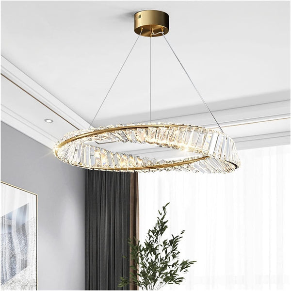 Modern Crystal Flushmount Chandeliers Remote Control Chandeliers & Ceiling Fixtures