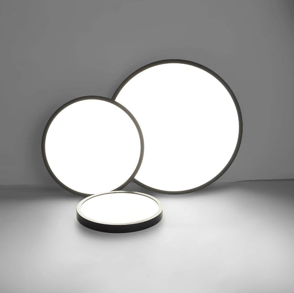 Led Ceiling Light Fixture Natural 24W 4500K Black Chandeliers & Ceiling Fixtures