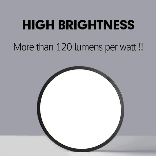 Led Ceiling Light Fixture Natural 24W 4500K Black Chandeliers & Ceiling Fixtures