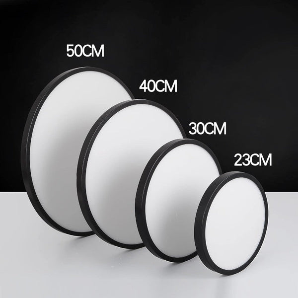 Led Ceiling Light Fixture Natural 28W 4500K Black Chandeliers & Ceiling Fixtures