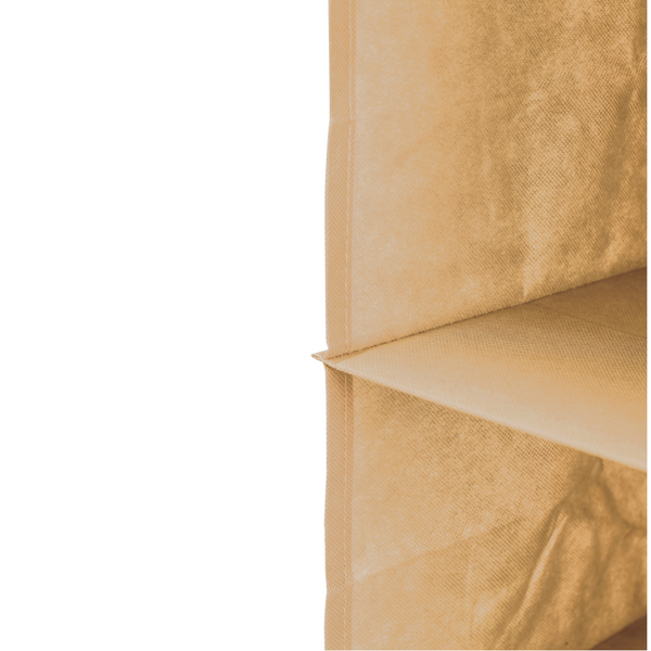 5 Tier Shelf Hanging Closet Organizer And Storage For Clothes (Beige) Closet Organisers