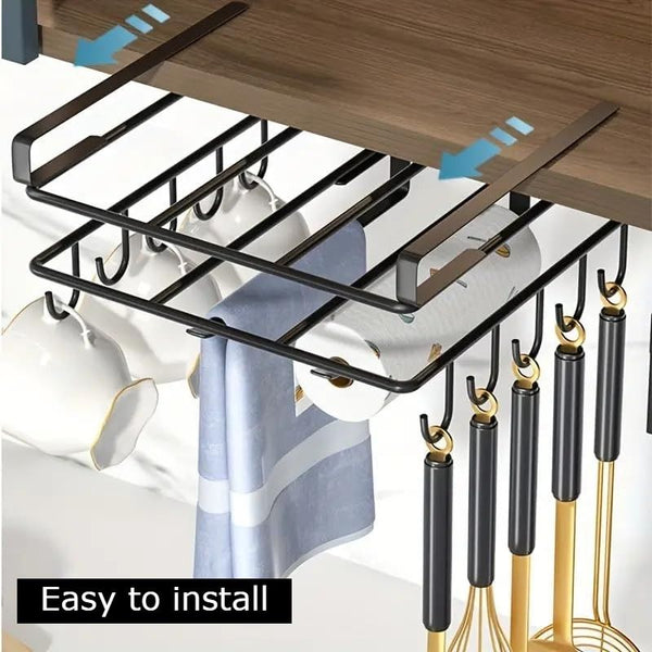 Carla Home Multifunctional Under Cabinet Cutting Board Metal Holder Organiser Racks & Holders
