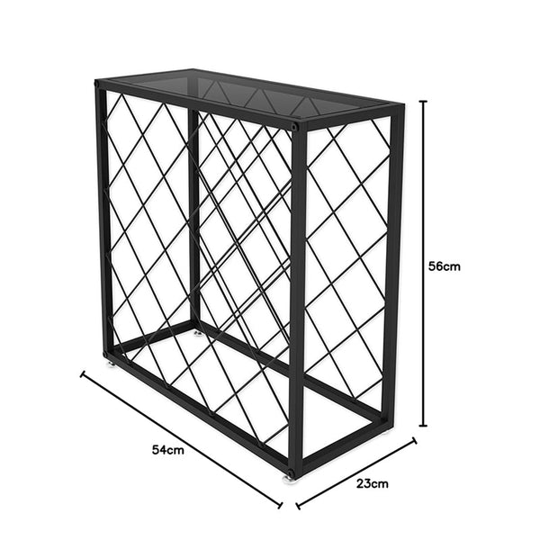 Carla Home Freestanding Metal Wine Rack For 25 Bottles Racks