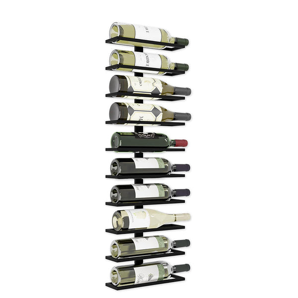 Carla Home Metal Wall Mount Wine Rack For Bottles Liquor Champagne (Holds 10 Bottles) Racks