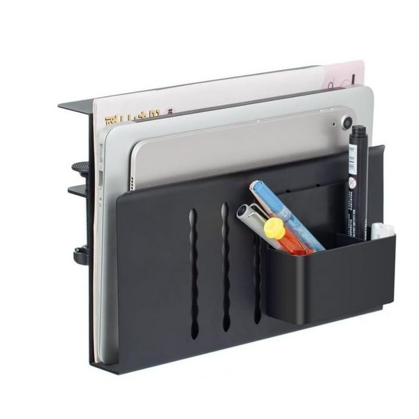 Carla Home Under Desk Side Laptop Holder Storage With No Drill Cable Management Tray And Pen For Office Other Home Organisation