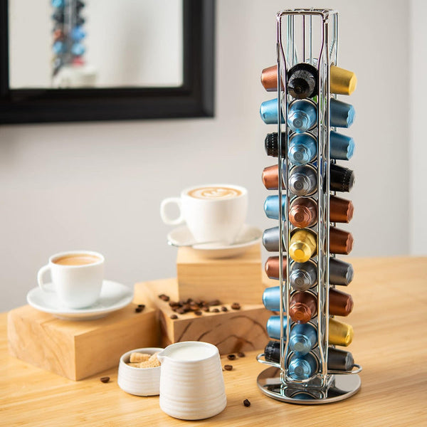 Carla Home Coffee Pods Holder Storage Compatible With 40 Nespresso Coffee Tea & Espresso Parts