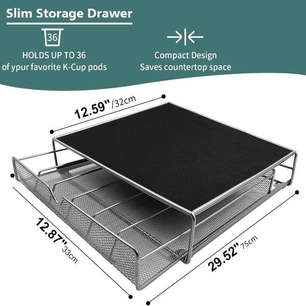 Carla Home K Cup Coffee Pod Drawer For 36 Pods Storage Kitchen Counter Organizer Other Coffee