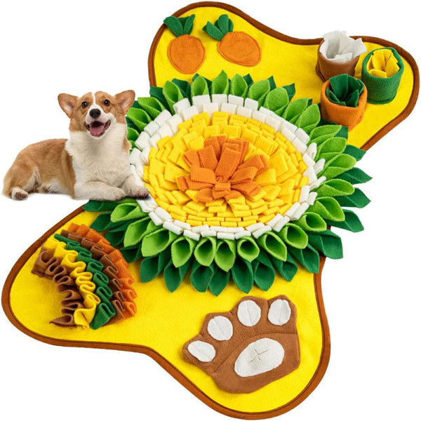 Carla Home Snuffle Interactive Feeding Mat Toy For Dogs & Pets Dog Feeding Mats