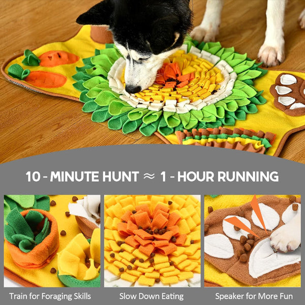 Carla Home Snuffle Interactive Feeding Mat Toy For Dogs & Pets Dog Feeding Mats