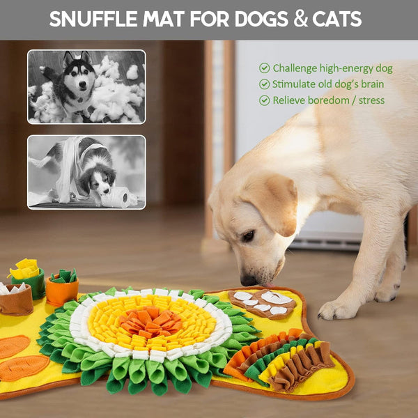 Carla Home Snuffle Interactive Feeding Mat Toy For Dogs & Pets Dog Feeding Mats