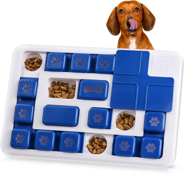 Carla Home Interactive Dog Puzzle Toy Slow Feeder Treat Dispenser For Dogs & Cats Dog Toys