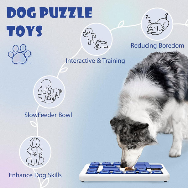 Carla Home Interactive Dog Puzzle Toy Slow Feeder Treat Dispenser For Dogs & Cats Dog Toys