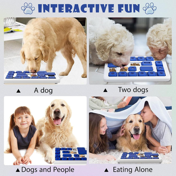 Carla Home Interactive Dog Puzzle Toy Slow Feeder Treat Dispenser For Dogs & Cats Dog Toys