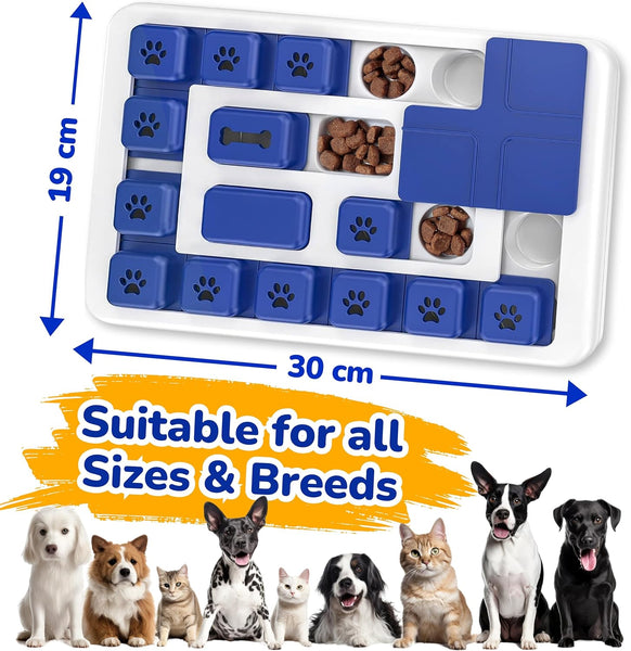 Carla Home Interactive Dog Puzzle Toy Slow Feeder Treat Dispenser For Dogs & Cats Dog Toys