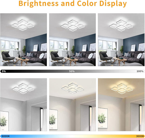 Modern Led Ceiling Light Remote Control (60 Cm) Down Lights