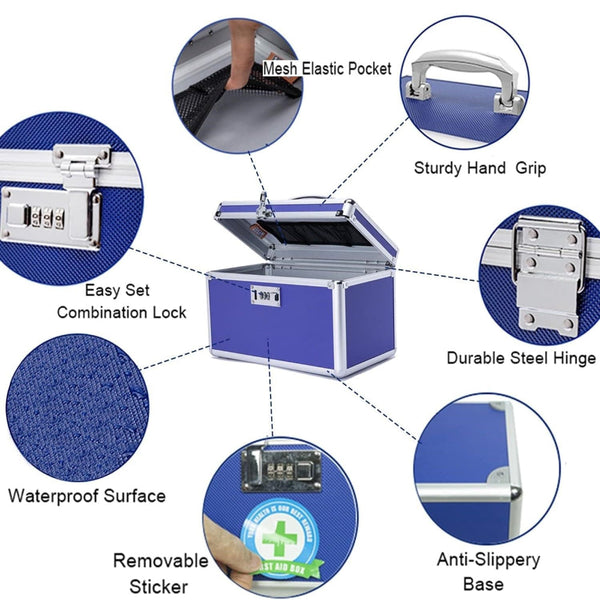 Locking Combination Medicine Box Storage Boxes
