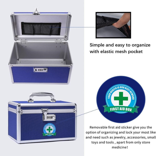 Locking Combination Medicine Box Storage Boxes