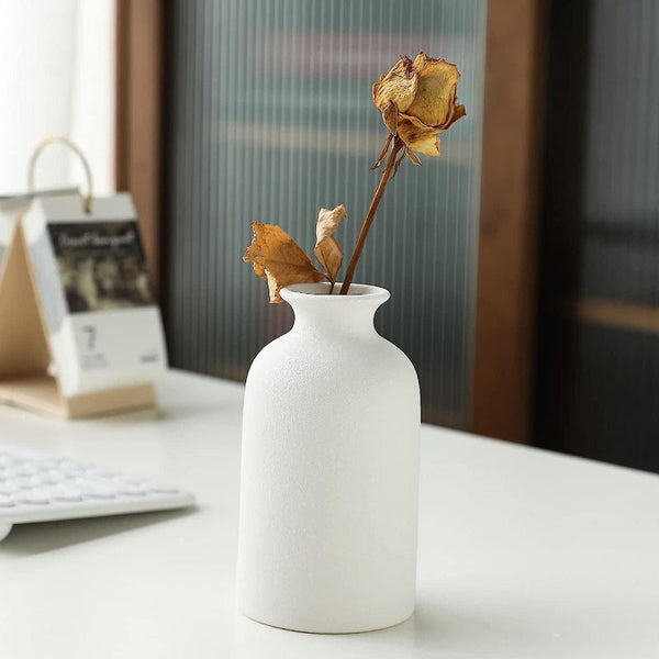 Ceramic Set Of 3 Modern White For Home Dcor Vases