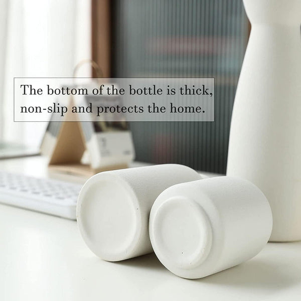 Ceramic Set Of 3 Modern White For Home Dcor Vases