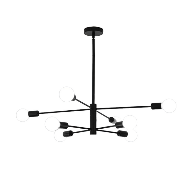 Modern Sputnik Chandelier 8 Light Black Chandeliers & Ceiling Fixtures