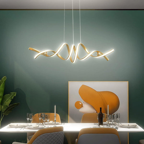 Modern Led Ceiling Chandelier 75W Smart Lamp (Golden Pendent Light) Chandeliers & Ceiling Fixtures