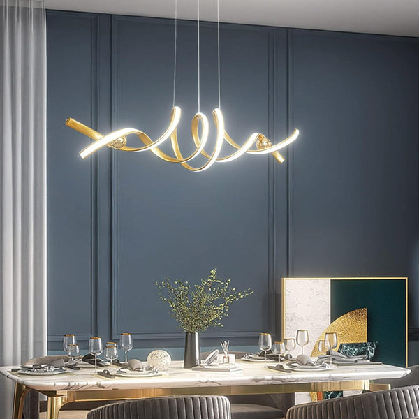 Modern Led Ceiling Chandelier 75W Smart Lamp (Golden Pendent Light) Chandeliers & Ceiling Fixtures