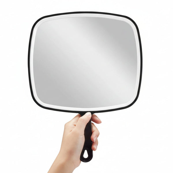 Extra Large Black Handheld Mirror With Handle (315 X 23 Cm) Mirrors
