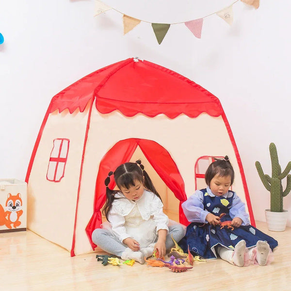 130Cm Baby Castle Tent Folding Kids Play House Play Tents