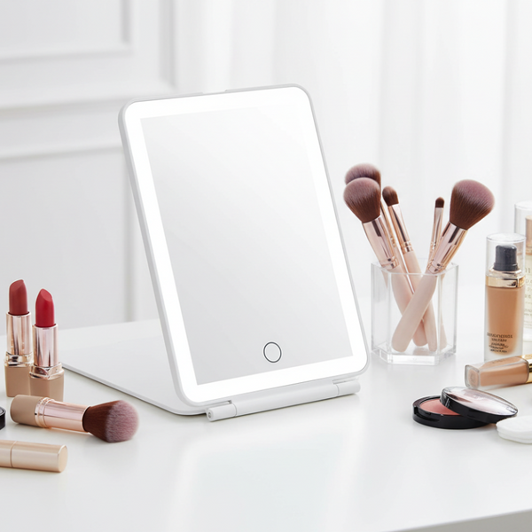 Led Travel Makeup Mirror 3 Light Modes Usb Makeup Mirrors