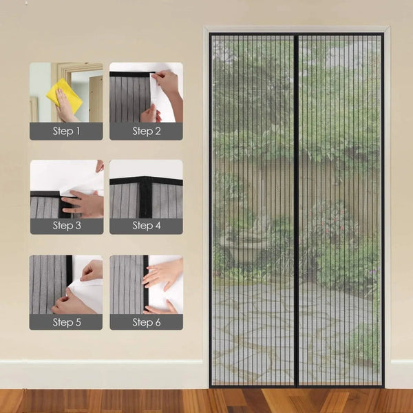 Magnetic Mosquito Net Door Screen 110X210cm Window Screens