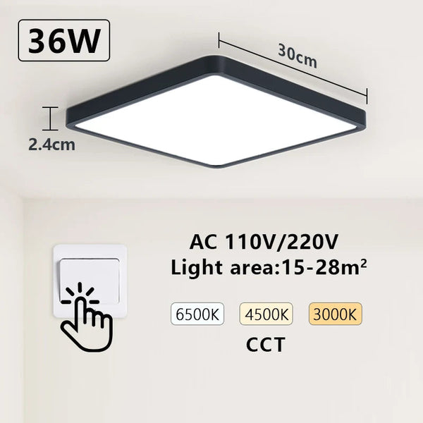 Smart Led Ceiling Lamp Voice Control Alexa Lamps