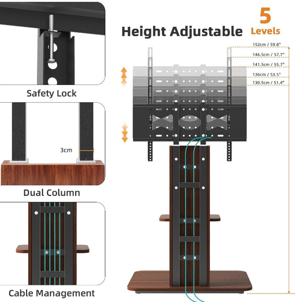Wood Tv Stand For 32 65 Inch Lcd Led Tv Stands & Mounts